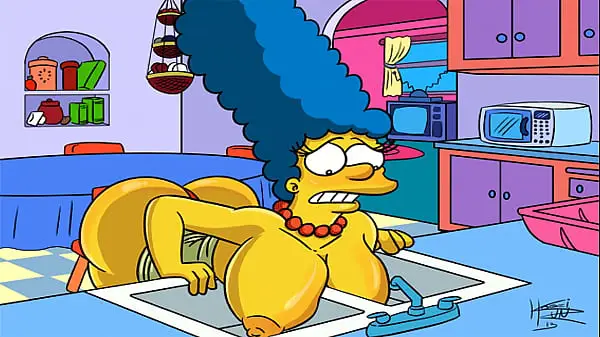 Busty Marge Simpson