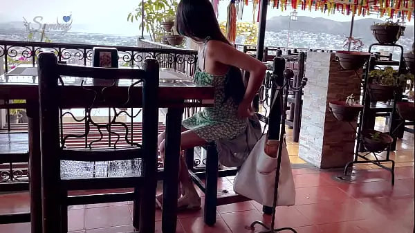 Mexican Teen Waiting For Her Boyfriend At Restaurant - Money For Sex