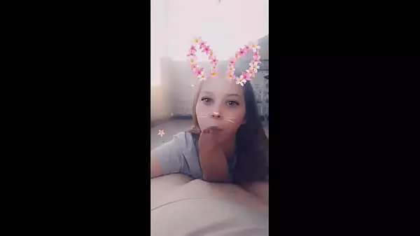 Snapchatt Girlfriend 20 Sucking Cock