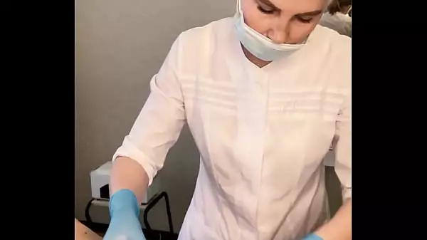 The Patient Cum Powerfully During The Examination Procedure In The Doctor'S Hands