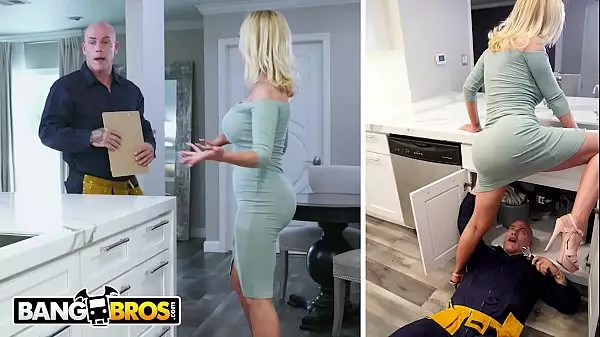 Bangbros - Nikki Benz Gets Her Pipes Fixed By Plumber Derrick Pierce