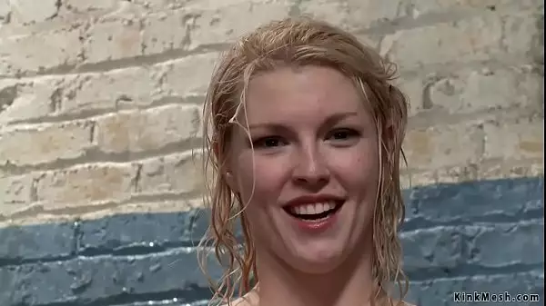 Blonde Squirter Trainee Bbc Anal Fucked