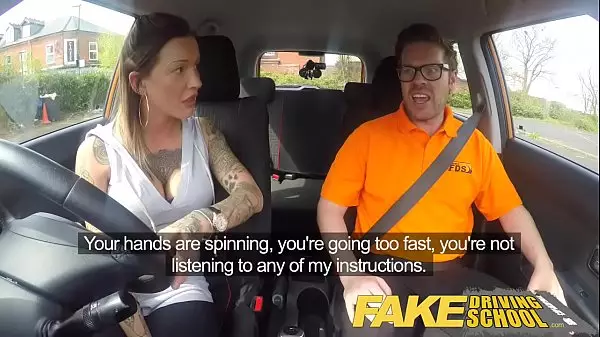 Fake Driving Advanced Horny Lesson In Sweaty Messy Creampie