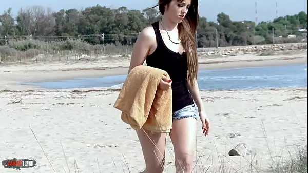 Stunning Spanish Babe Naty Mellow Fucked On A Public Beach