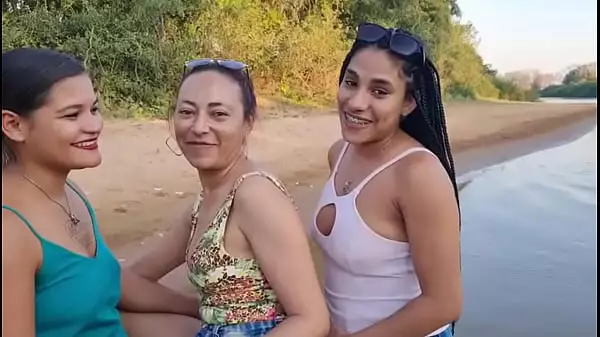 Tigress Vip And Her Friends On The Edge Of The River On Top Of The Jet Ski