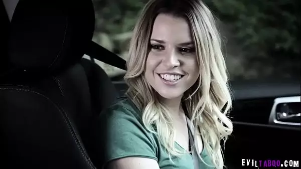 Aubrey Sinclair Is Excited To Start Her Driving Lesson Session With Her Pervert Instructor Brad Knight And Ended Up Fucking In The Car.