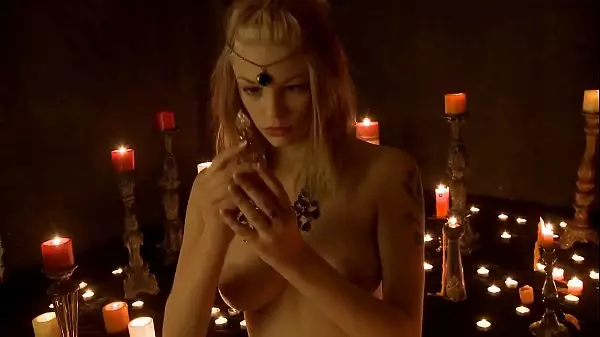 Ritual With Candles And Masturbating