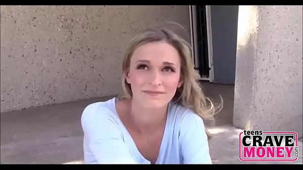 Skinny Homeless Teen Emma Hix Sucks And Fucks For Money