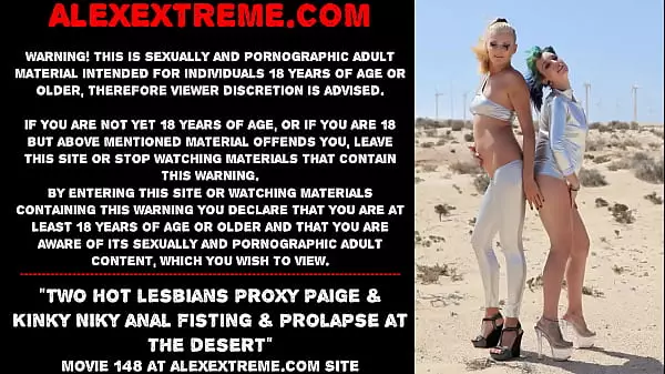 Two Hot Lesbians Proxy Paige & Kinky Niky Anal Fisting & Prolapse At The Desert