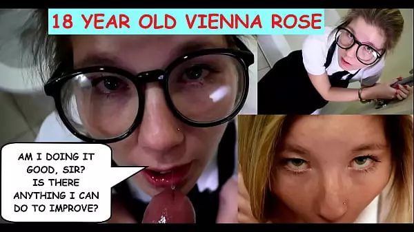 "Am I Doing It Good, Sir? Is There Anything I Can Do To Improve?" 18 Year Old Vienna Rose Talks Dirty And Sucks Dirty Old Man Joe Jon'S Cock