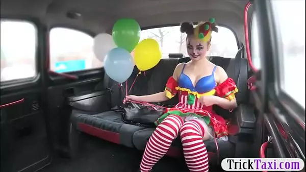 Gal In Clown Costume Fucked By The Driver For Free Fare