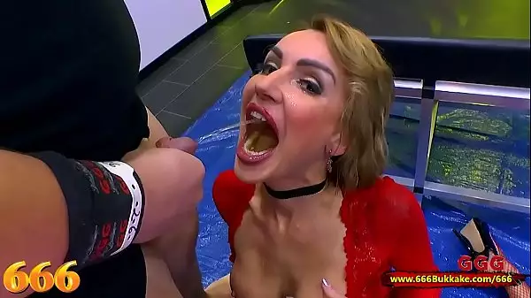 Gorgeous Elen Million Getting Fucked In The Ass And The Mouth At The Same Time - 666Bukkake