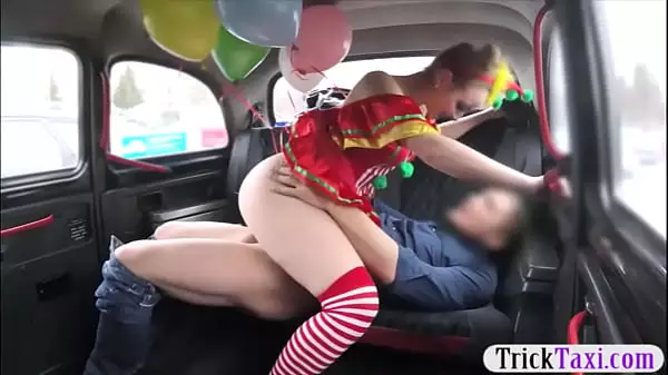 Sweet Babe In Costume Likes Drivers Cock