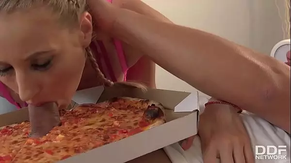 Delicious Pizza Topping - Delivery Girl Wants Cum In Mouth