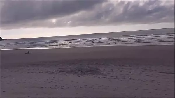 Naked Male At Beach