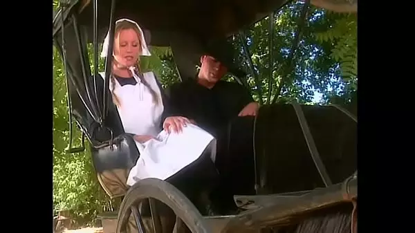 Amish And His Charming Golden-Haired Wife With Big Tits Ferrari Went To Nearest Town To Make Arrangement With Blacksmith