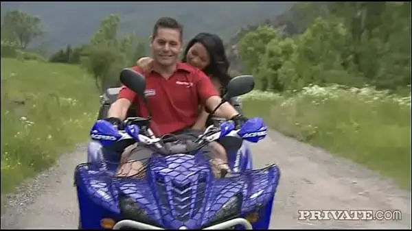 Asian Sweetie Lady Mai Gives Blowjob While Riding An Off Road Vehicle