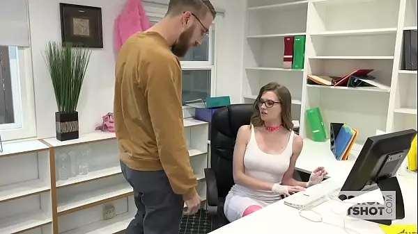 Gorgeous Office Whore Gets Destroyed By Random Guy Off The Internet