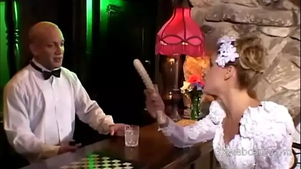 Lauren Phoenix Fucks With The Bartender In The Ass At Her Own Wedding