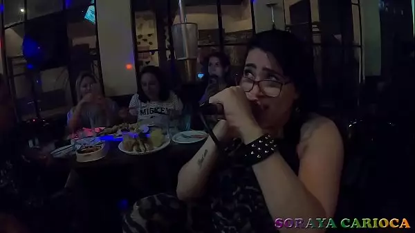 Soraya Carioca Giving A Karaoke Singing Voice Show With Friends