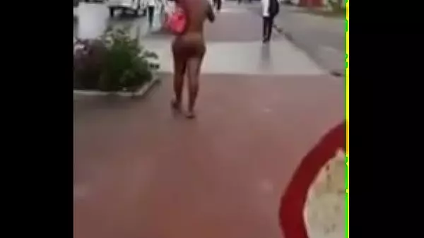 Naked Lady On Street