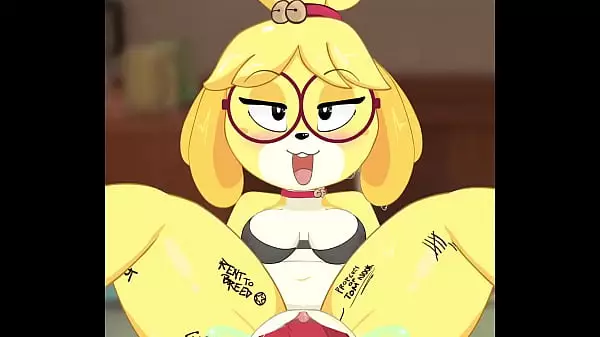 Naked Isabelle Animal Crossing