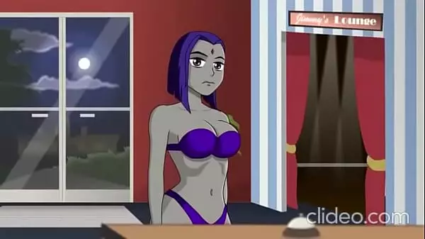 Cartoon Raven Naked