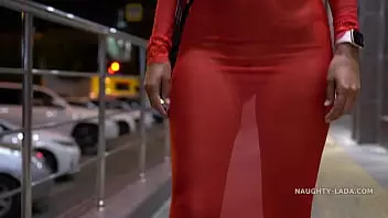 Tight Dress Braless