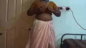Uncle Pressing Aunty Boobs