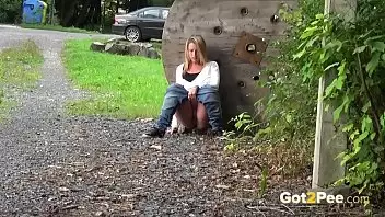 She Is Desperate To Pee